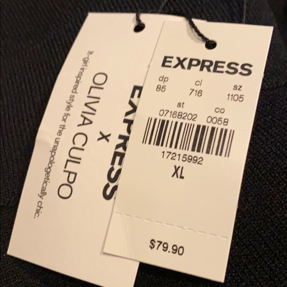 NWT Express High Waisted Stripe Track Pant - Picture 4 of 5